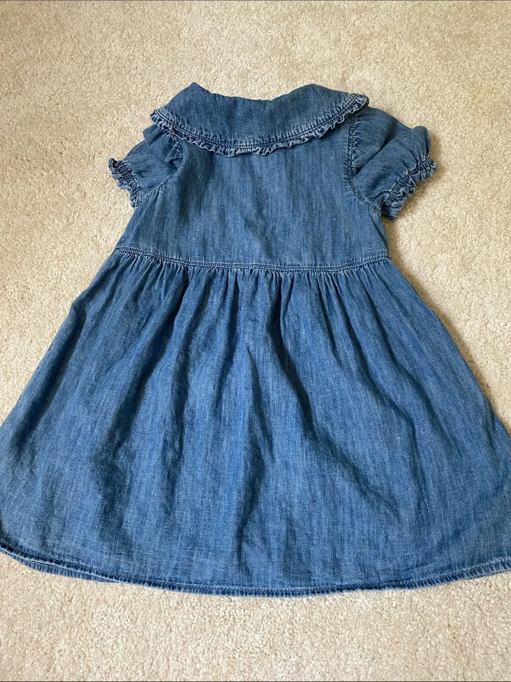 GAP Blue cotton chambray Denim Button-Front Casual Dress size 4T